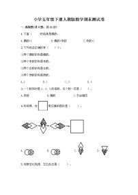 小学五年级下册人教版数学期末测试卷附答案（精练）