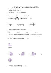 小学五年级下册人教版数学期末测试卷附答案（考试直接用）