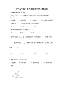 小学五年级下册人教版数学期末测试卷附参考答案（名师推荐）