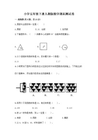 小学五年级下册人教版数学期末测试卷含答案（突破训练）