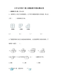 小学五年级下册人教版数学期末测试卷附答案（名师推荐）