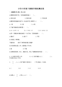 小学六年级下册数学期末测试卷含答案AB卷 (3)