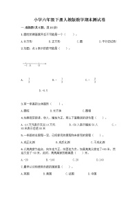 小学六年级下册人教版数学期末测试卷及参考答案（名师推荐）