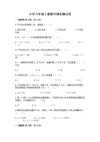 小学六年级下册数学期末测试卷含答案（满分必刷） (2)