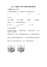 2022人教版六年级下册数学期末测试卷带答案（名师推荐）