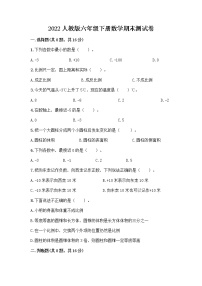 2022人教版六年级下册数学期末测试卷带答案（考试直接用）