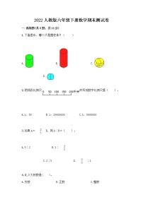 2022人教版六年级下册数学期末测试卷及答案（名校卷） (2)