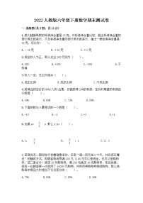 2022人教版六年级下册数学期末测试卷带答案AB卷