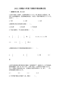 2022人教版六年级下册数学期末测试卷含答案(新)