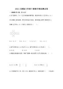 2022人教版六年级下册数学期末测试卷精品加答案