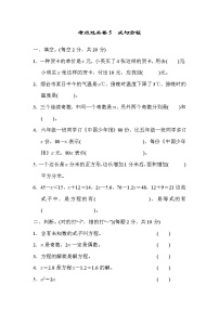 青岛版数学六年级小升初复习考点过关卷5式与方程 (含答案)