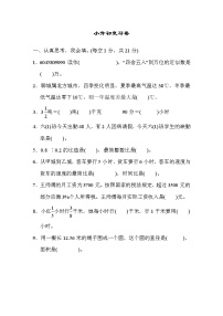 青岛版数学六年级小升初复习试卷二 (含答案)