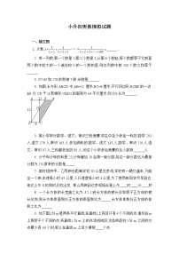 小升初奥数模拟训练题6（无答案）