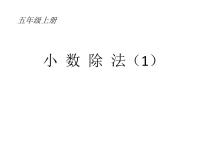 小学数学1. 小数除法教课课件ppt