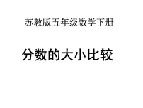 苏教版五年级下册四 分数的意义和性质教学课件ppt