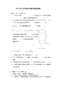 人教版小升初数学期末毕业模拟测试卷2