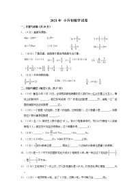 小升初数学试卷苏教版（含解析）