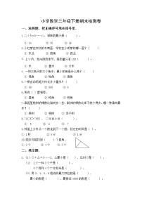 二年级下册数学试题-期末检测卷5 苏教版（含答案）