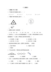 【小升初专练】三角形  （试题） 2021-2022学年小学数学六年级下册小升初专项提升练习