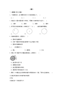 【小升初专练】圆 （试题） 2021-2022学年小学数学六年级下册小升初专项提升练习