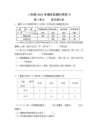 三年级下册专项复习—— 复式统计表