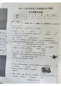 湖北省襄阳市枣阳市2021-2022学年五年级下册期末水平测试数学试卷