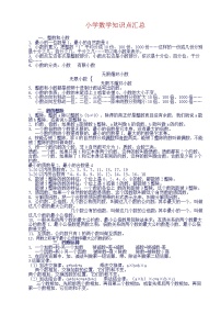 【品优教学】北师大版小学数学知识点汇总