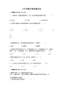 小升初数学期末测试卷附参考答案（夺分金卷）