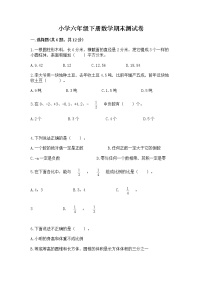 小学六年级下册数学期末测试卷附答案【模拟题】