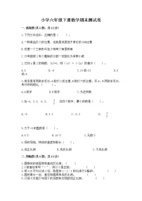 小学六年级下册数学期末测试卷附完整答案【全国通用】