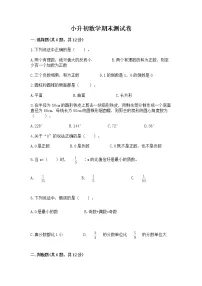 小升初数学期末测试卷含答案(综合题)