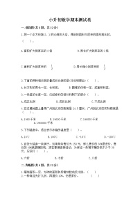 小升初数学期末测试卷含答案【预热题】