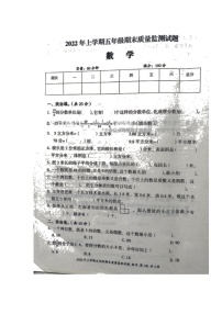 湖南省娄底市新化县2021-2022学年五年级下学期期末质量监测数学试题（含答案）