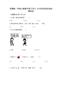 小学数学苏教版一年级上册第十单元 《20以内的进位加法》精练