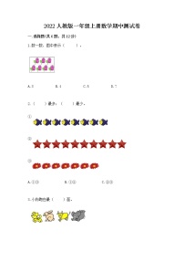 2022人教版一年级上册数学期中测试卷完整参考答案