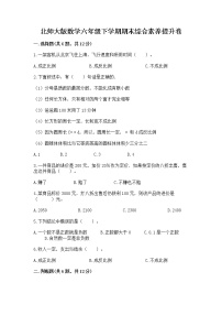 北师大版数学六年级下学期期末综合素养提升卷（精品）