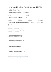 北师大版数学六年级下学期期末综合素养提升卷答案下载