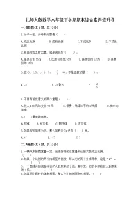 北师大版数学六年级下学期期末综合素养提升卷附答案(精练)