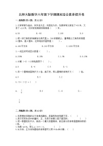 北师大版数学六年级下学期期末综合素养提升卷附参考答案（培优a卷）