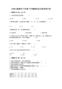 北师大版数学六年级下学期期末综合素养提升卷标准卷