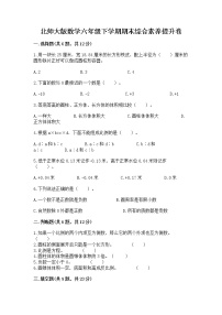 北师大版数学六年级下学期期末综合素养提升卷（基础题）