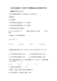 北师大版数学六年级下学期期末综合素养提升卷（夺冠系列）