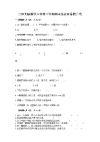 北师大版数学六年级下学期期末综合素养提升卷（达标题）