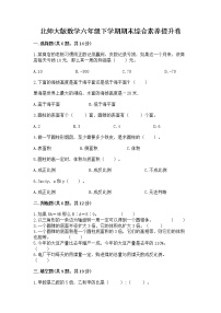 北师大版数学六年级下学期期末综合素养提升卷【研优卷】