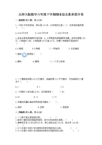 北师大版数学六年级下学期期末综合素养提升卷带答案（轻巧夺冠）