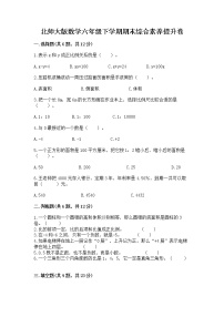 北师大版数学六年级下学期期末综合素养提升卷带答案（实用）