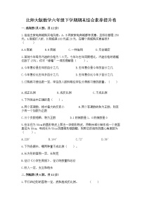 北师大版数学六年级下学期期末综合素养提升卷带答案（研优卷）