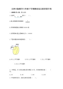 北师大版数学六年级下学期期末综合素养提升卷含答案（巩固）