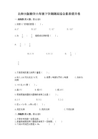 北师大版数学六年级下学期期末综合素养提升卷及答案（考点梳理）