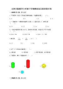 北师大版数学六年级下学期期末综合素养提升卷含答案(综合卷)